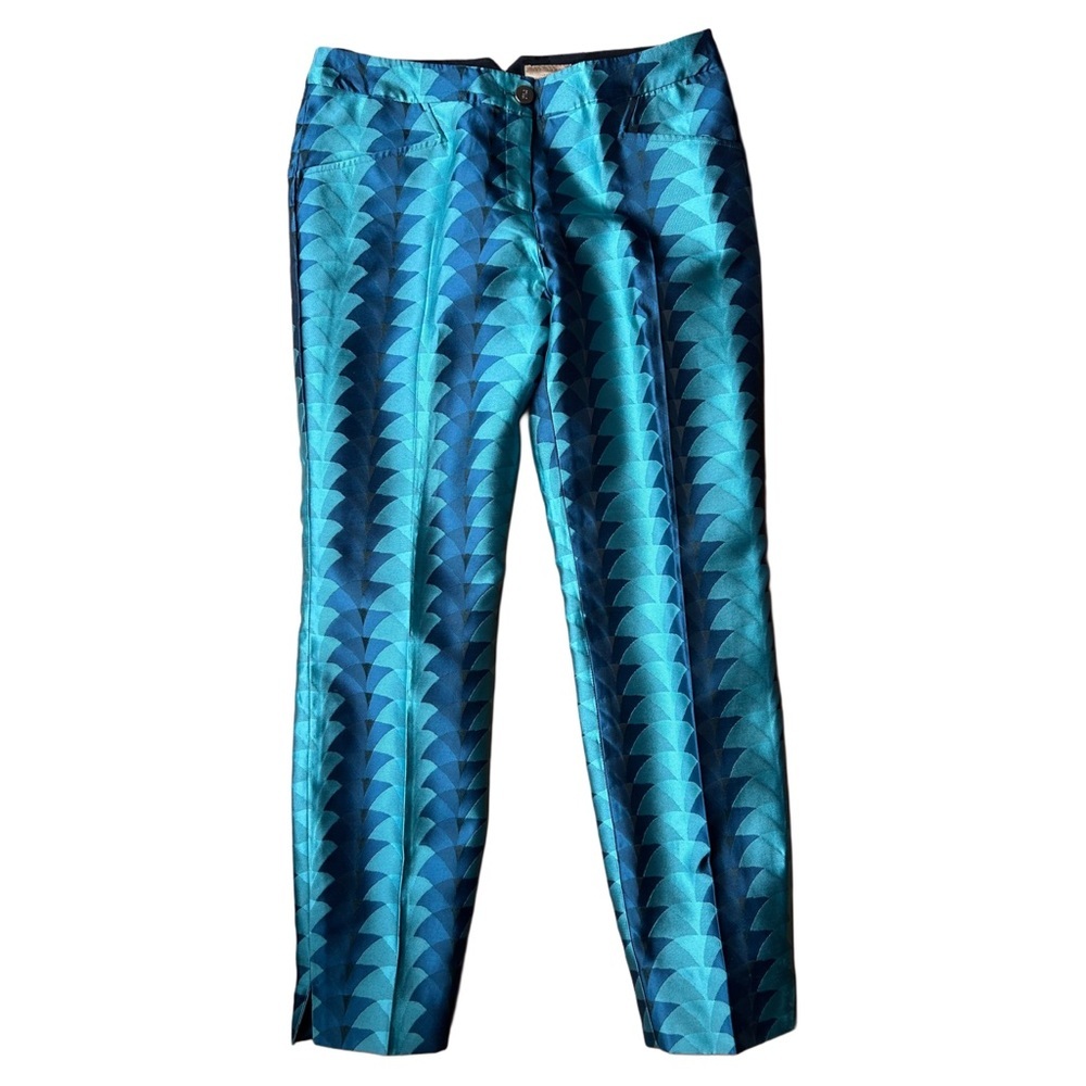 Ted Baker Teal Blue Geometric Pantsuit - Picture 3 of 9